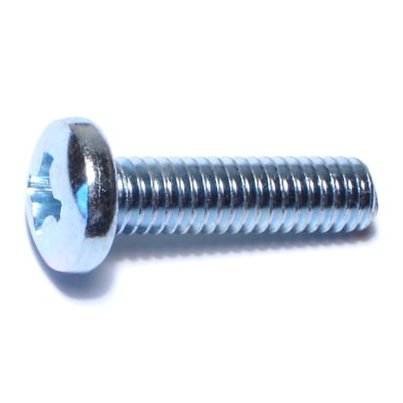 Midwest Fastener 5/16"-18 x 1-1/4 in Phillips Pan Machine Screw, Zinc Plated Steel, 15 PK 77543